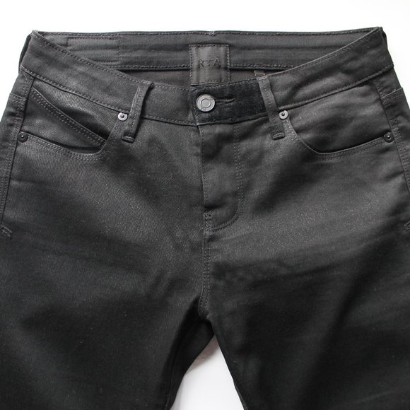 RtA Mid-Rise Skinny Jeans Black Size 25 - Picture 4 of 8